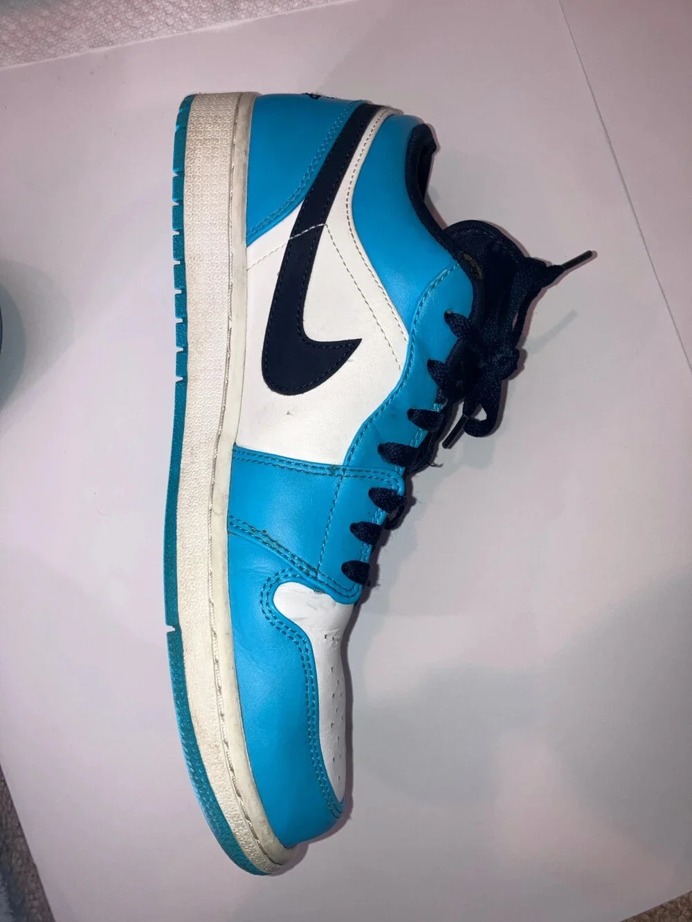 Sz 11.5 Air Jordan 1 Low “UNC” 6/10 Cond in Box with goat tag + reciept